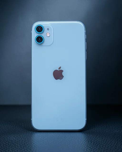 Apple İphone 11 Neon Fosforlu Kamera Lens - Mavi