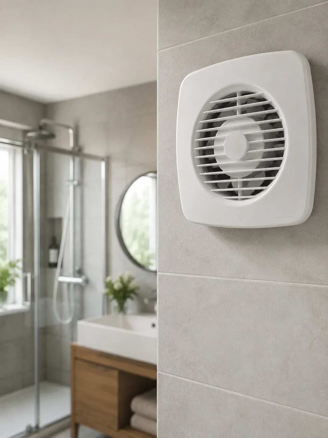 120 mm Dekoratif Aspiratör 16 W 180 m³/h Banyo Mutfak ve WC Havalandırma Fanı görsel 2