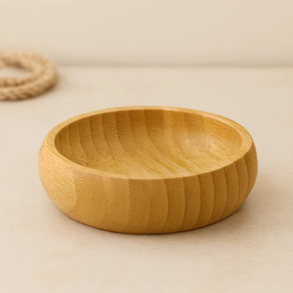 Bambu Ahşap Çerezlik 8.5 cm (ni Lokumluk)