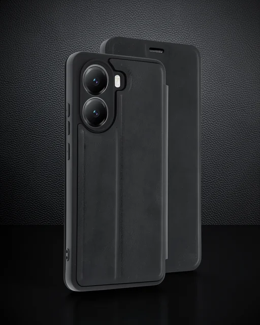Xiaomi Poco X7 Pro Kılıf Flip Cover - Siyah