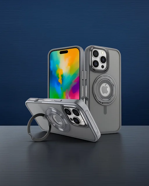 Joko Apple İphone 16 Pro Max Banza Magsafe Standlı Kapak - Titan Gri
