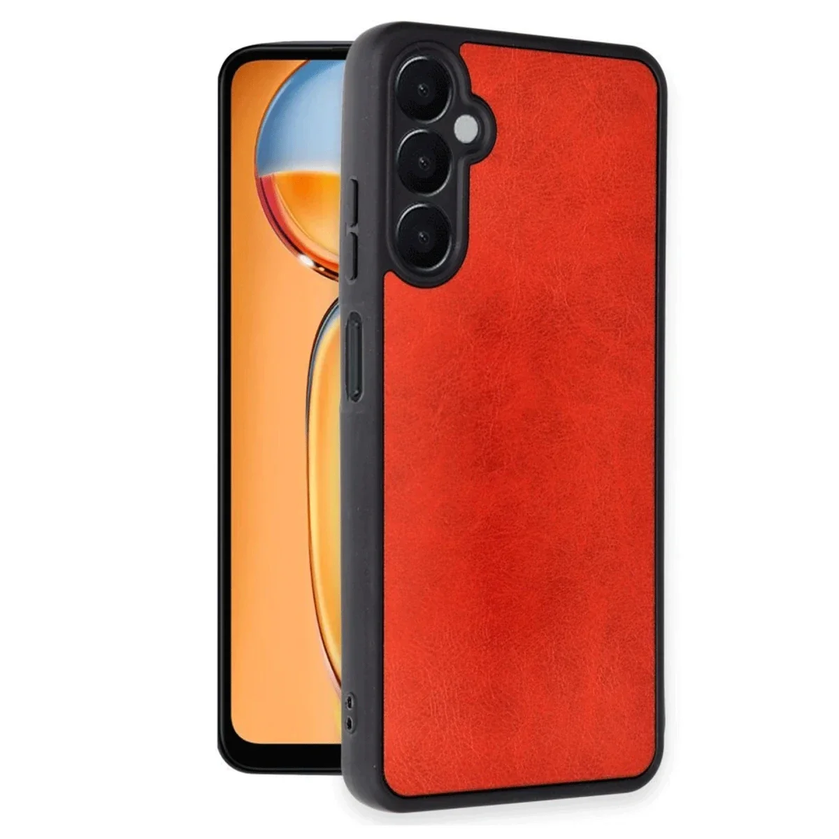 Samsung Galaxy A26 Kılıf Aras Deri Kapak - Kırmızı görsel 2