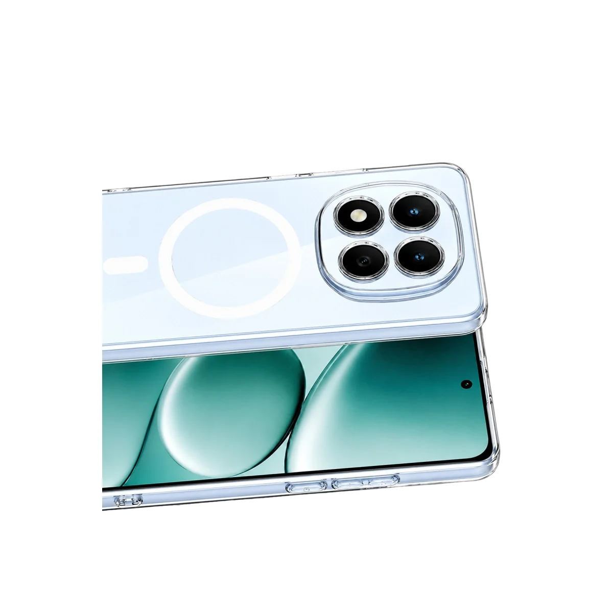Xiao Red Note 15 Pro 4g Combo Sert Şeffaf Magsafe Kapak - Şeffaf görsel 2