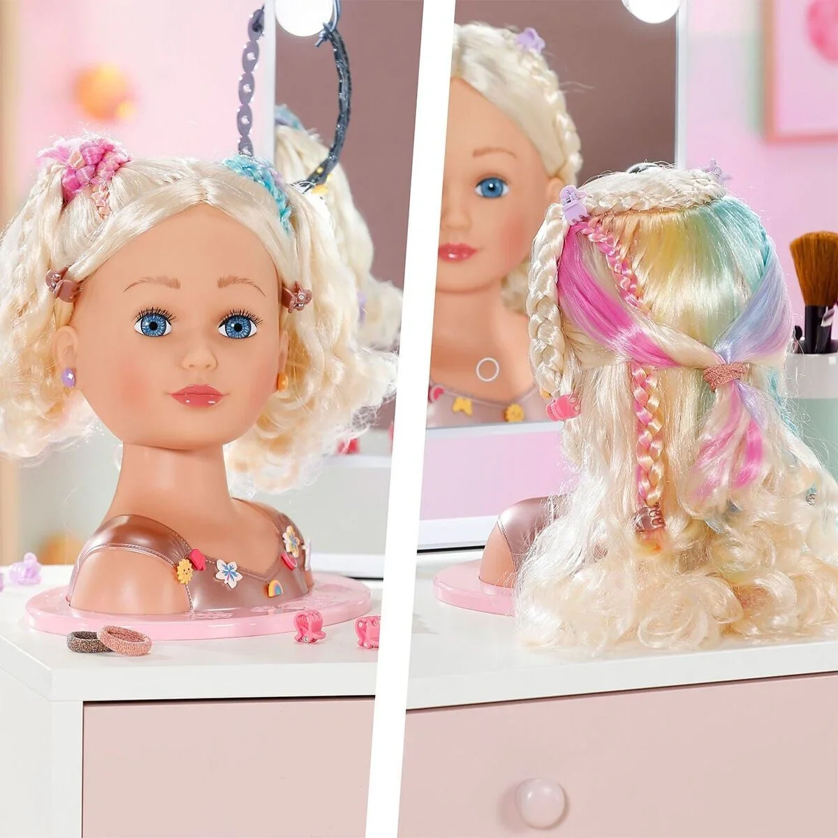 839379 Baby Born Gökkuşağı Saç Tasarım Seti görsel 3