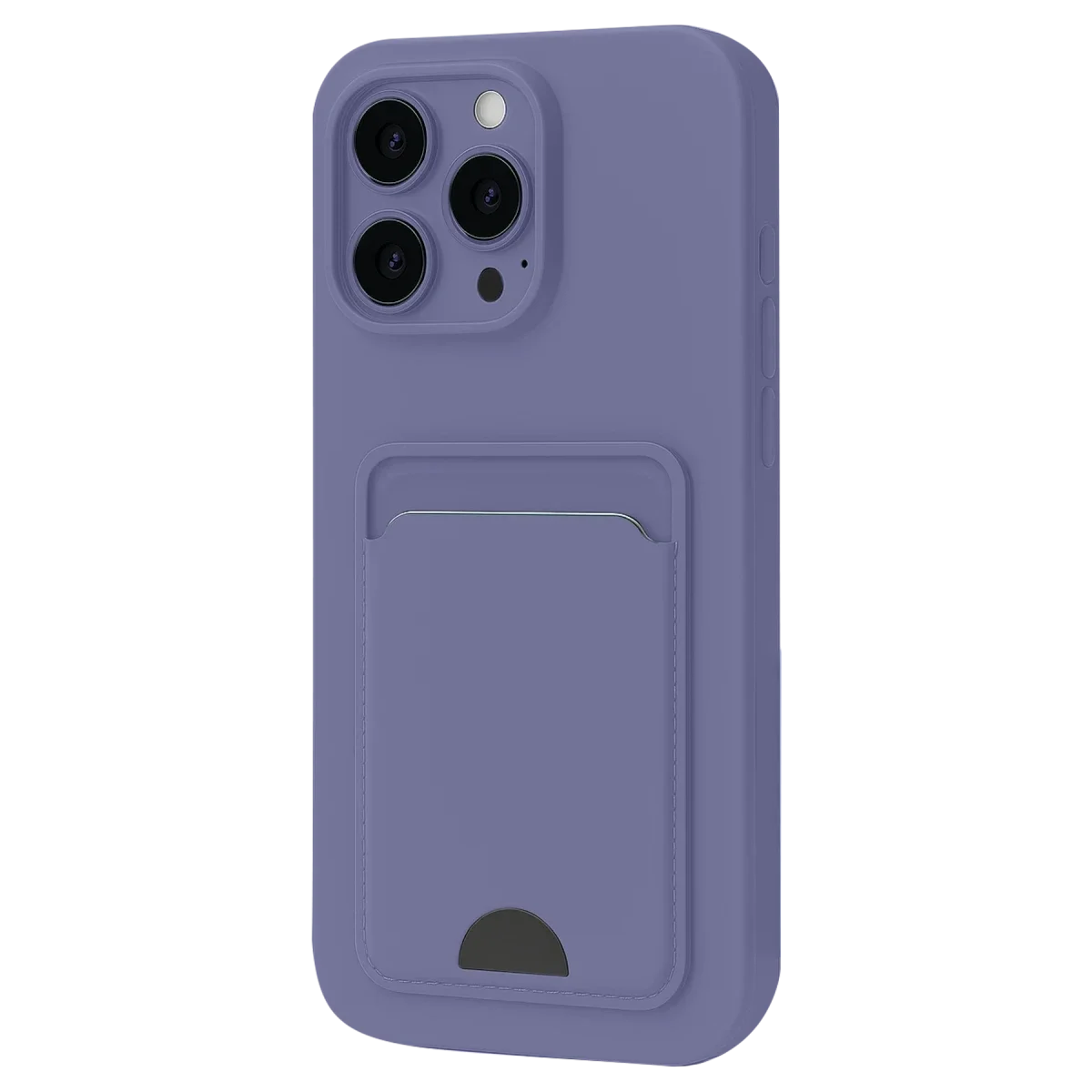 Apple iPhone 16 Plus Kılıf Kelvin Kartvizitli Silikon - Lila
