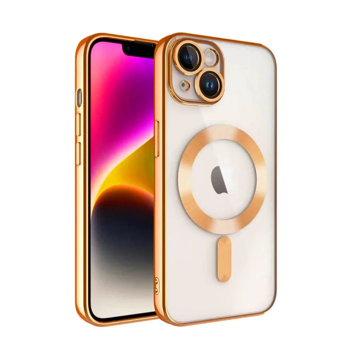 Apple iPhone 13 Kılıf Kross Magneticsafe Kapak - Turuncu