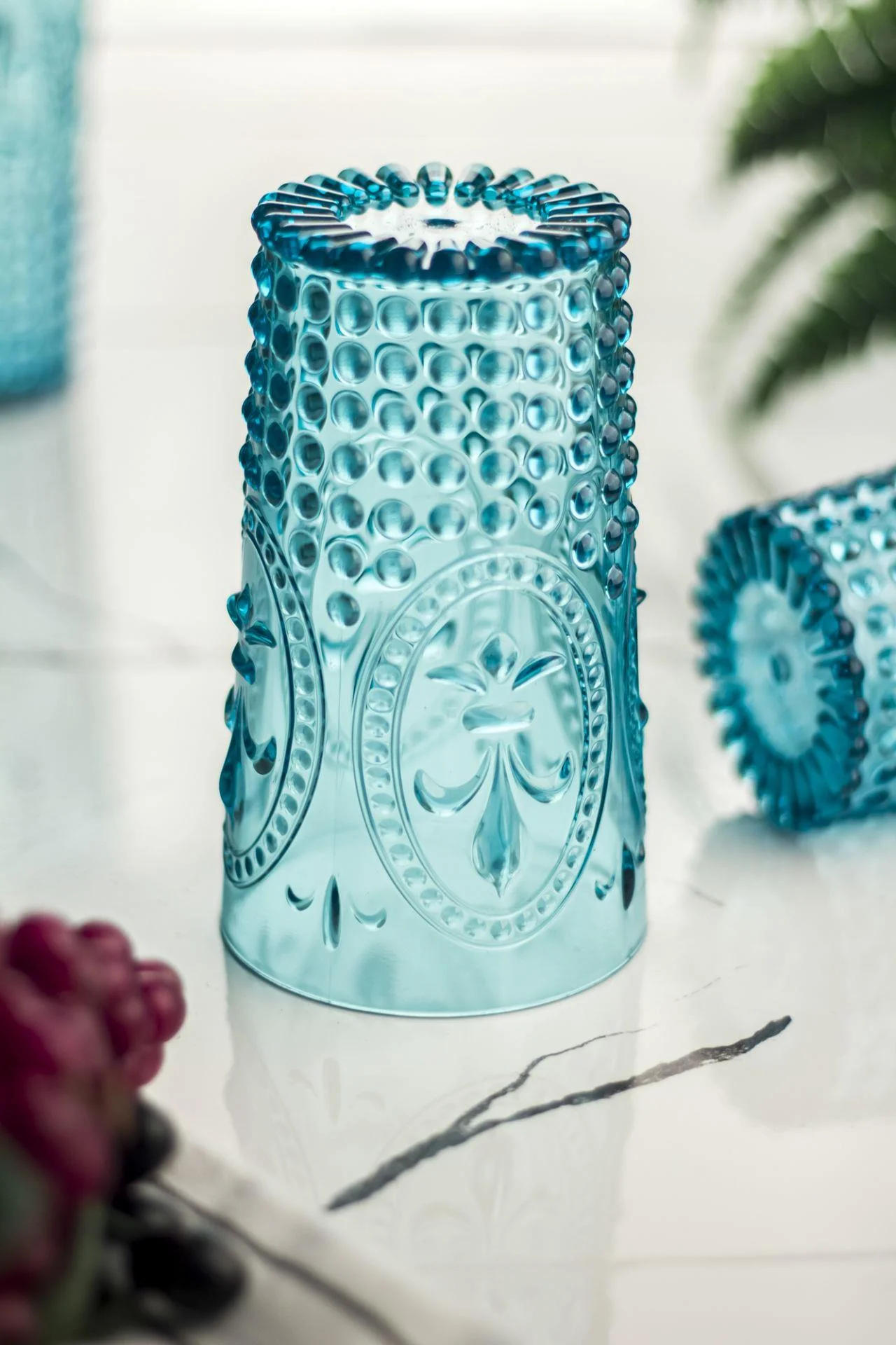 Akrilik Aquamarin Tekli Uzun Bardak & Su Meşrubat Bardağı 750 ml ( Büyük Boy & Cam Değildir ) görsel 3