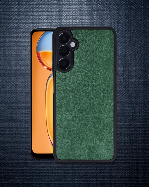 Samsung Galaxy A25 5g Kılıf Aras Deri Kapak - Koyu Yeşil