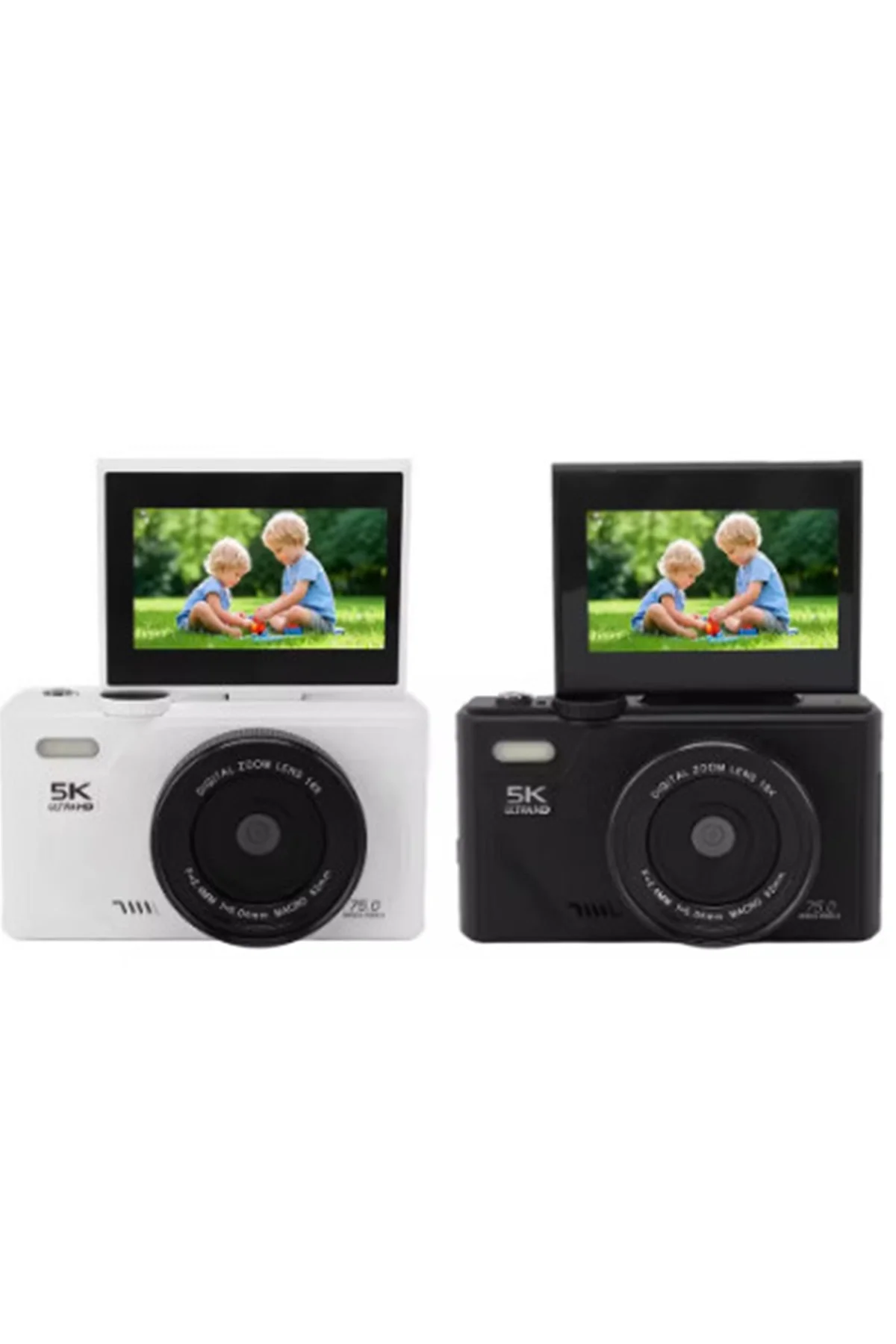 5k 75mp Hd Dijital Kamera 18x Dijital Zoom, Flaşlı,3.0 İnç Ekranlı Fotoğraf Makinesi görsel 8