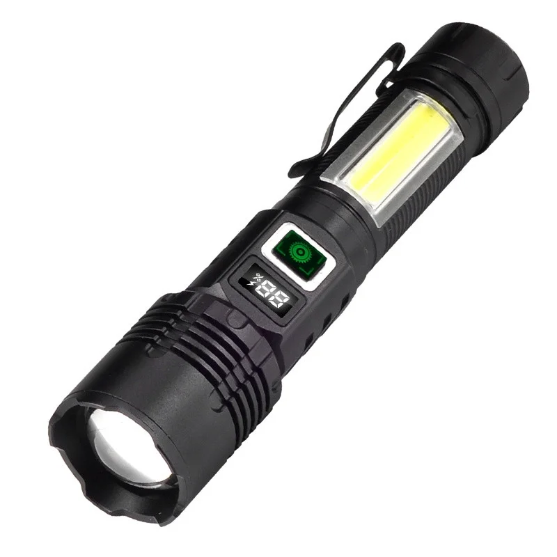 WS-4848 1500 Lümen 15 Watt Dijital Göstergeli Mıknatıslı Şarjlı El Feneri