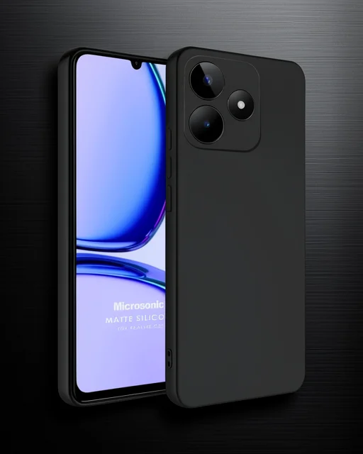 Realme C61 Kılıf First Silikon - Siyah
