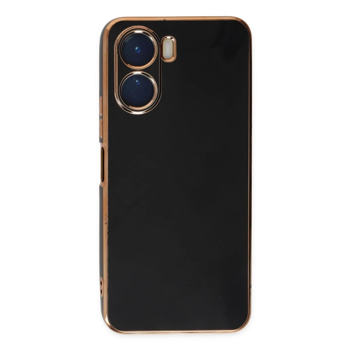 Vivo Y16 Kılıf Volet Silikon - Siyah görsel 2