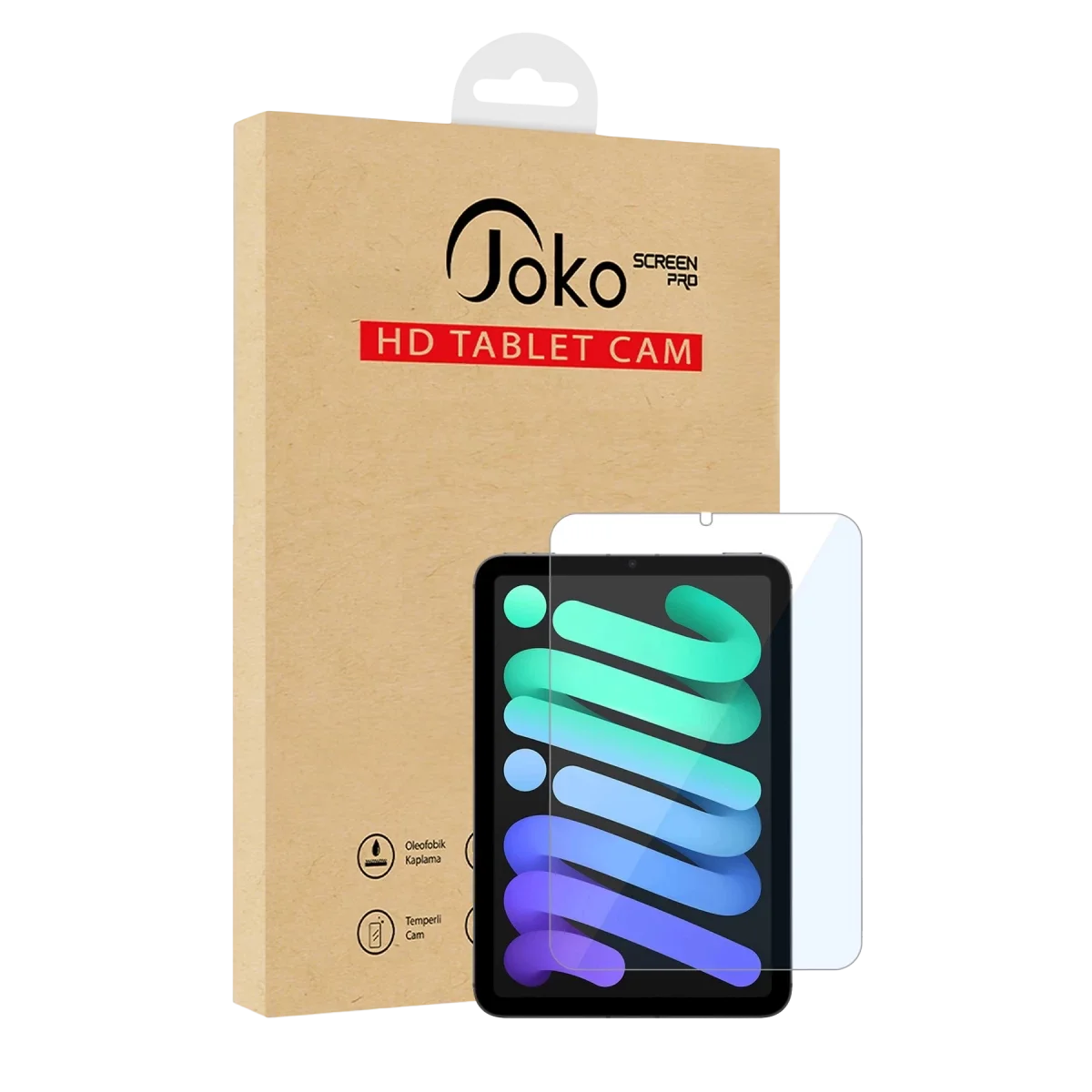 Joko Apple iPad ni 6 HD Tablet Cam Ekran Koruyucu - Şeffaf görsel 3