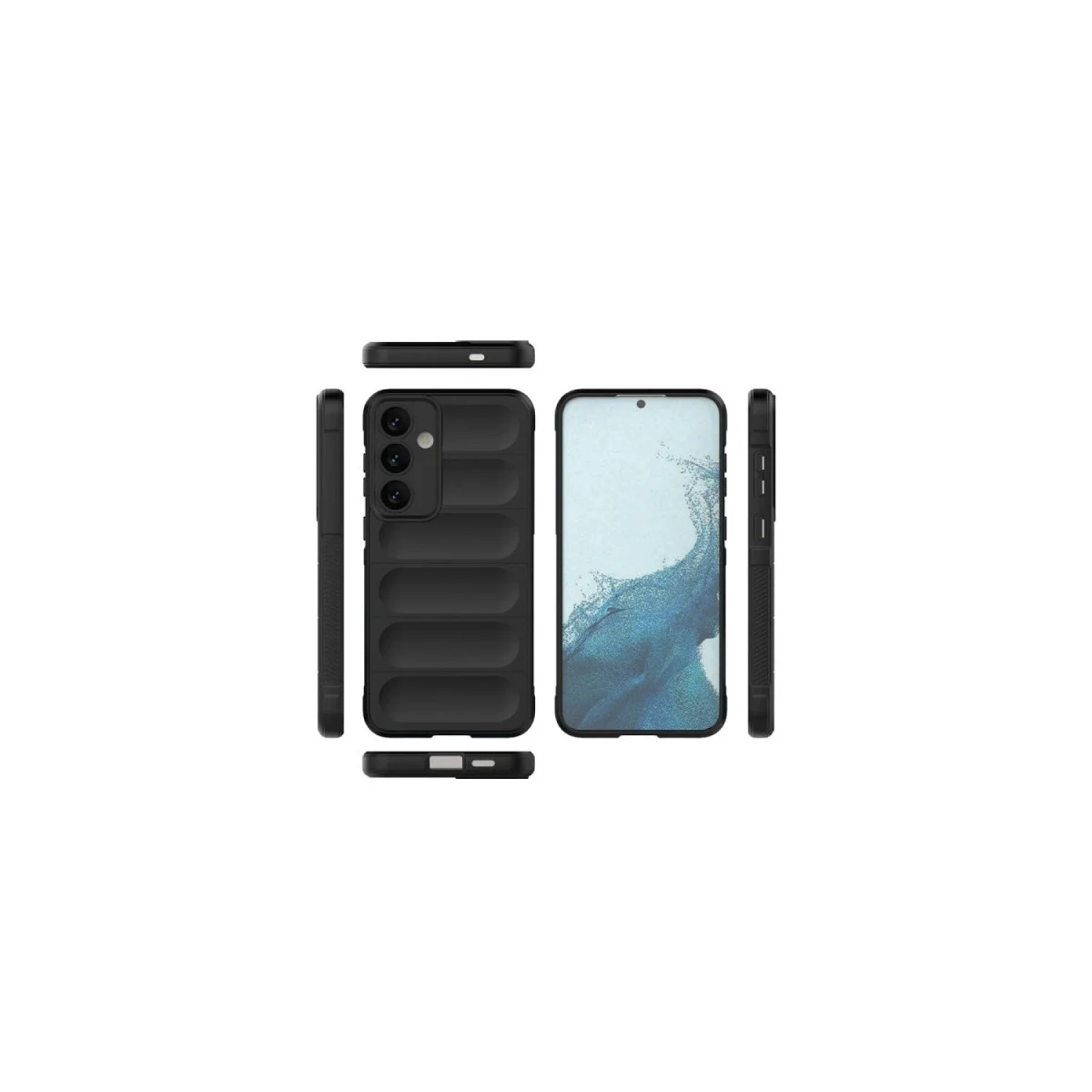 Samsung Galaxy S24 Fe Kılıf Optimum Silikon - Siyah görsel 3