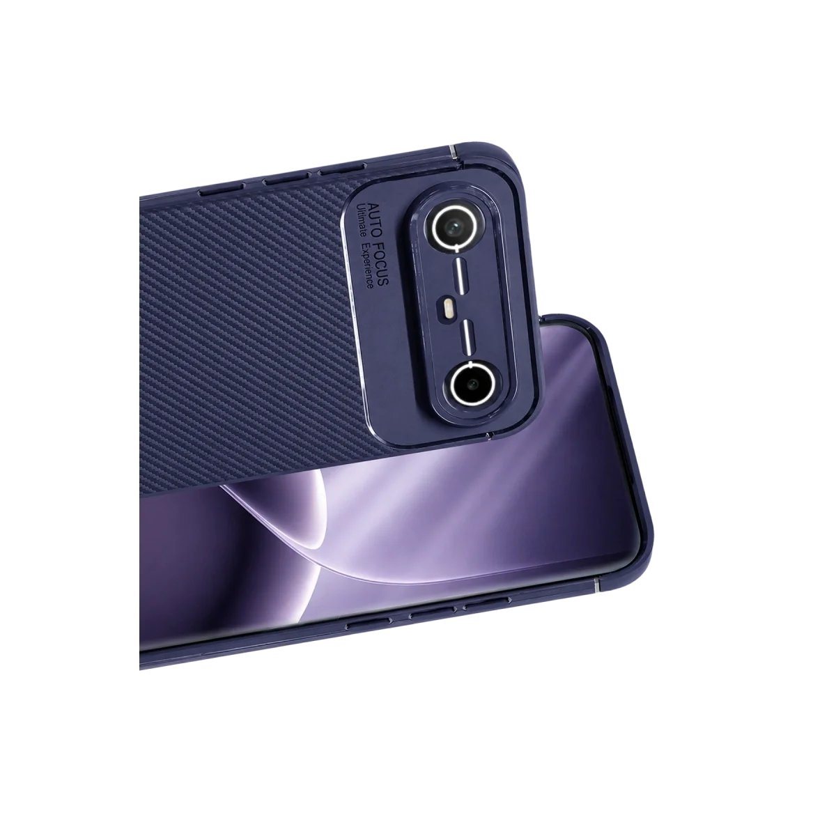 Tecno Spark Slim 5g Auto Focus Karbon Kapak - Lacivert görsel 2