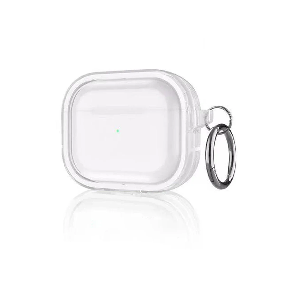 Movenchy Apple Airpods Pro 2 (2.nesil) Shiny Şeffaf Kılıf - Beyaz