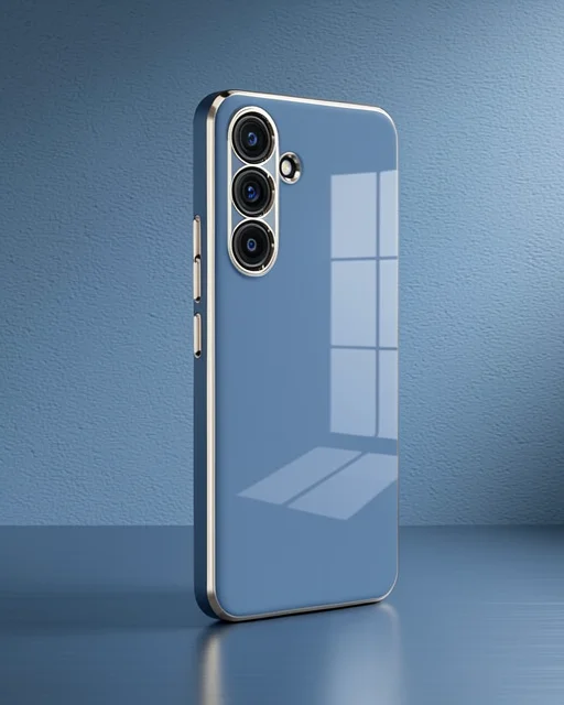 Samsung Galaxy S25 Kılıf Volet Silikon - Mavi