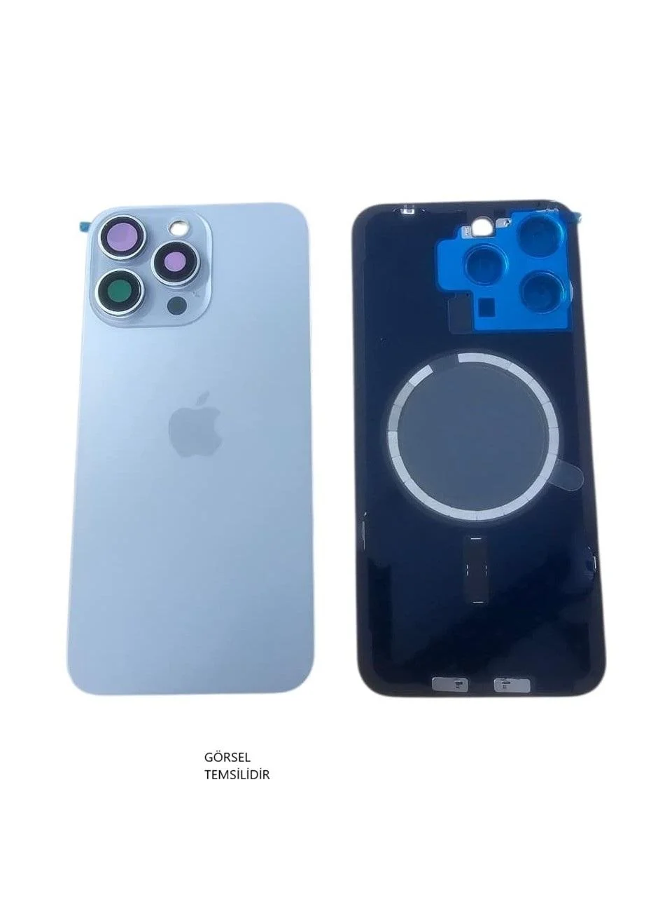 iPhone 15 PRO Arka Pil Kapağı FULL NFC li Lensli- görsel 2
