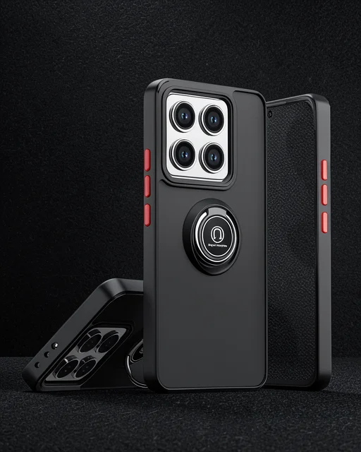 Xiaomi Mi 15 Pro Kılıf Montreal Yüzüklü Silikon Kapak - Siyah