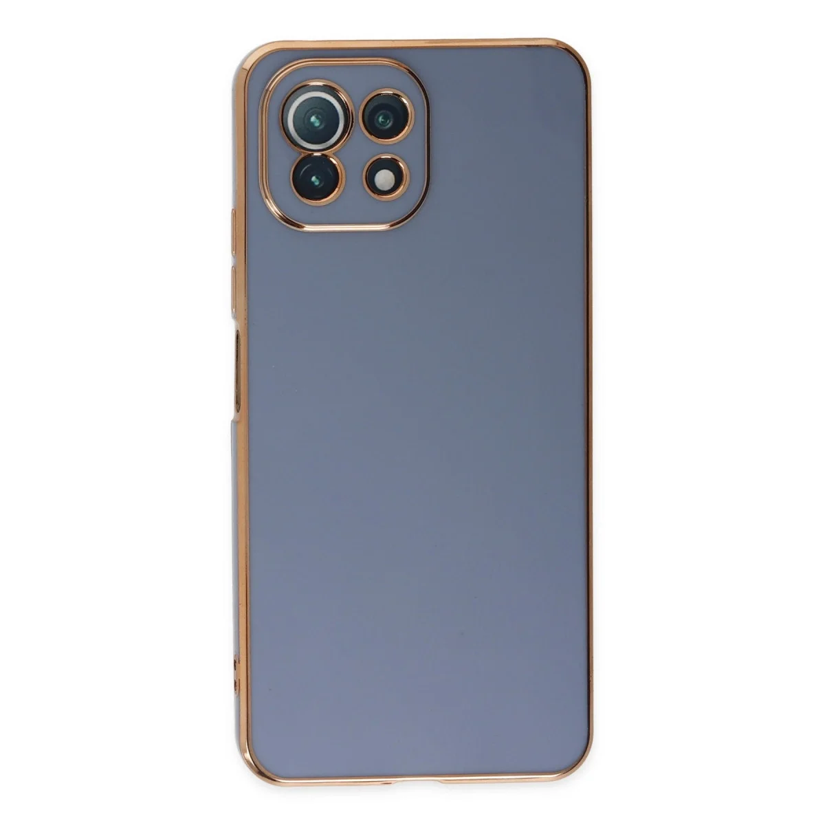 Xiaomi Mi 11 Lite Kılıf Volet Silikon - Mavi görsel 2