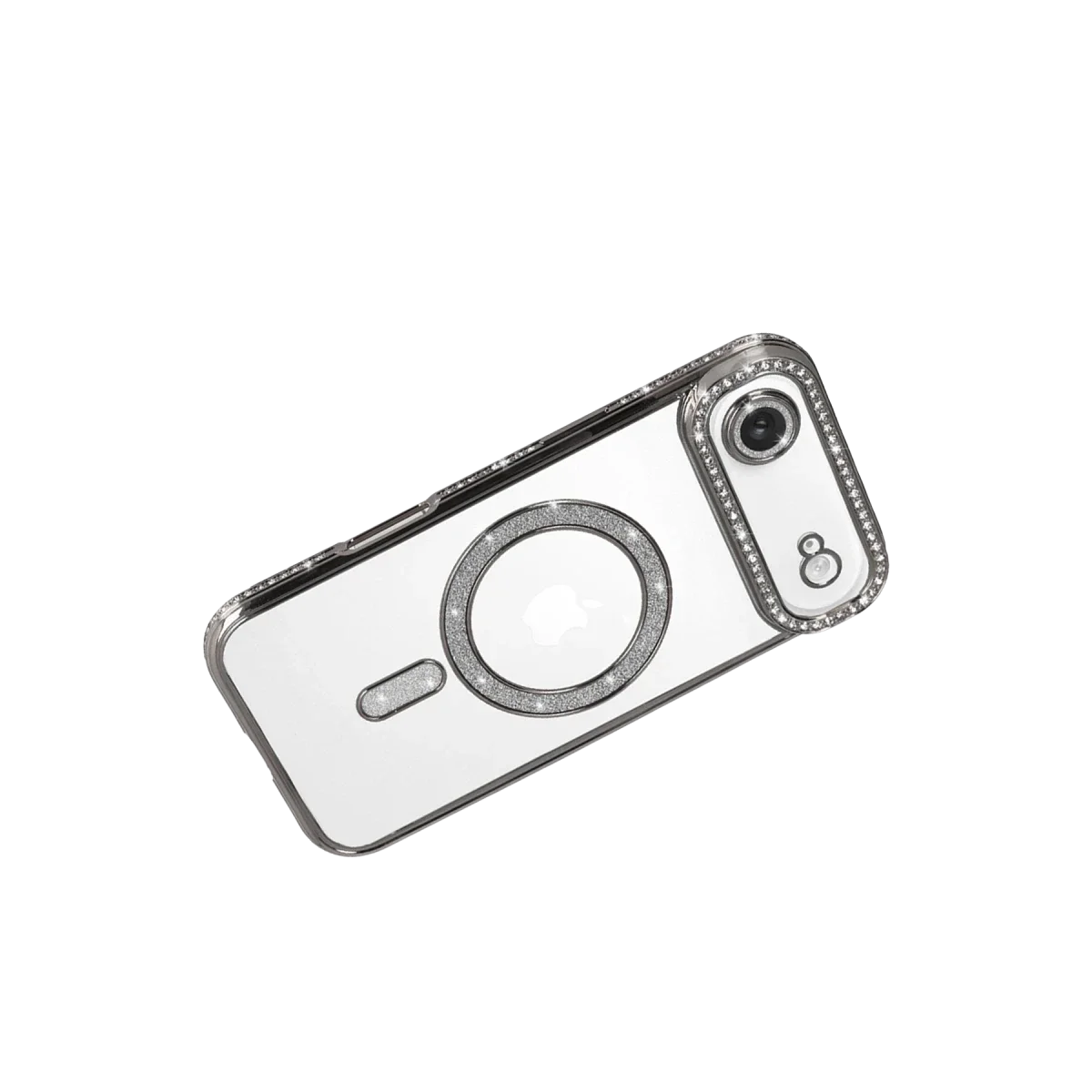 Apple iPhone 17 Air Joke Simli Magneticsafe Kılıf - Gümüş görsel 4