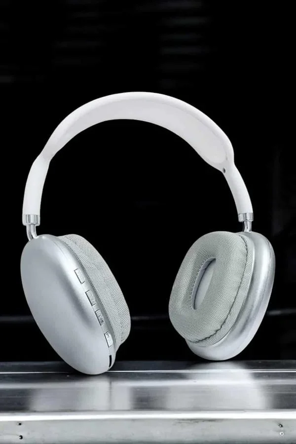 P9 Plus Kablosuz Kulak Üstü Bluetooth Kulaklık Beyaz krofonlu Kulaküstü Kablosuz Kulaklık görsel 3