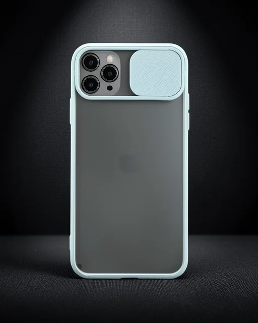 Apple İphone 11 Pro Kılıf Palm Buzlu Kamera Sürgülü Silikon - Turkuaz