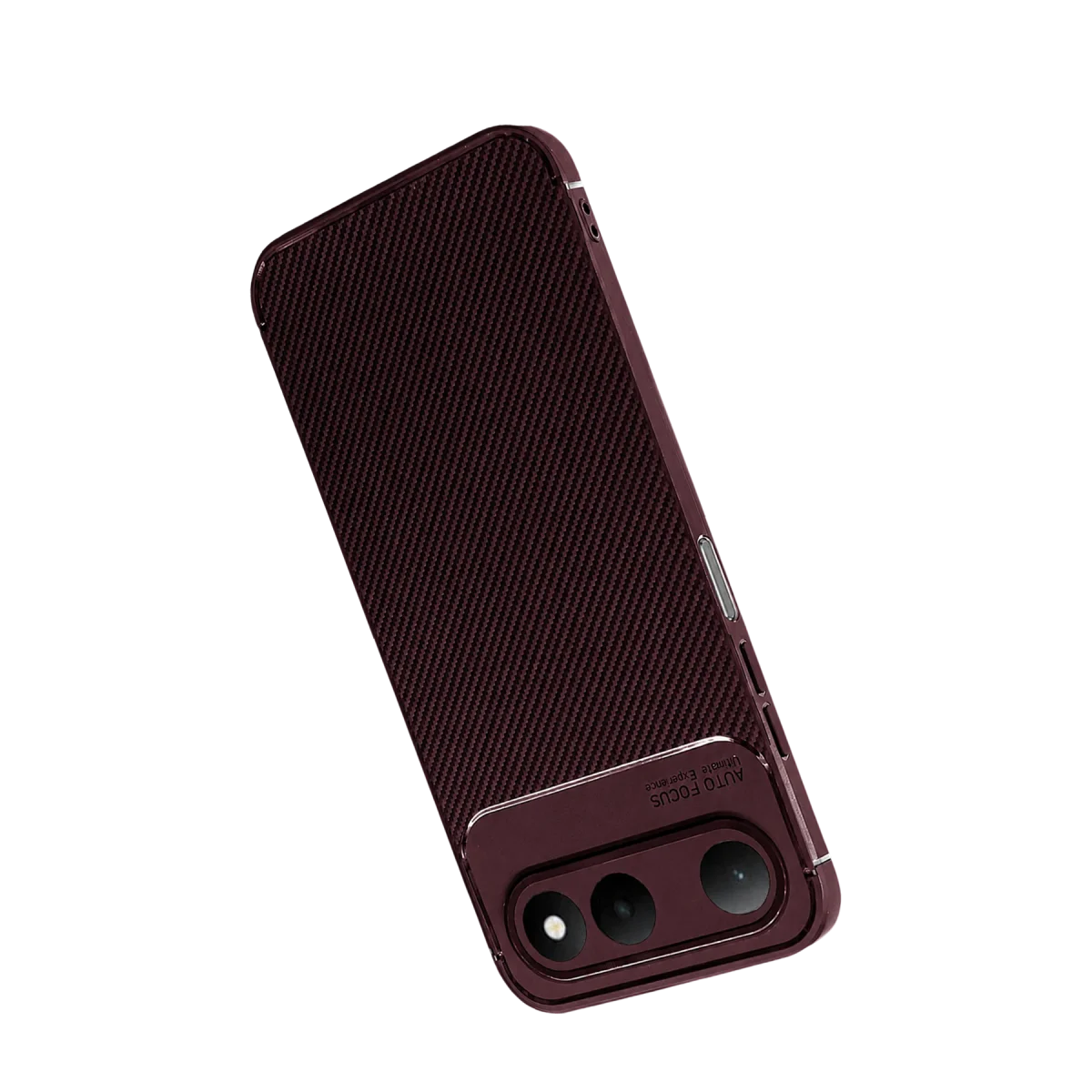 Tecno Spark 50 5G Auto Focus Karbon Kapak - Bordo görsel 3