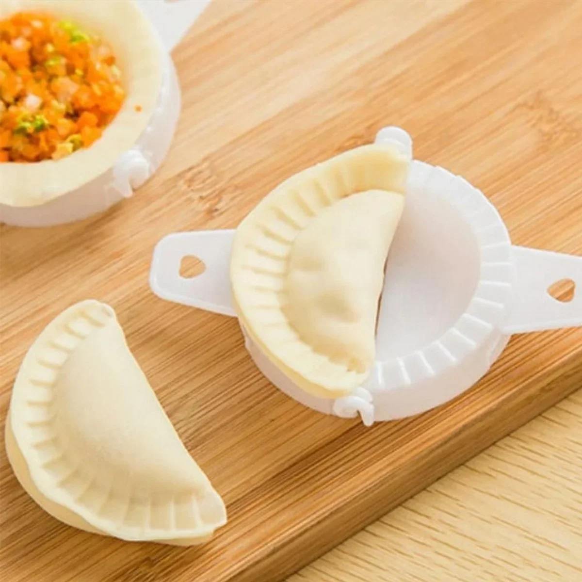 3lü Çiğ börek kurabiye Hamur İşi Ravioli Kesme Kalıbı Aparatı görsel 4