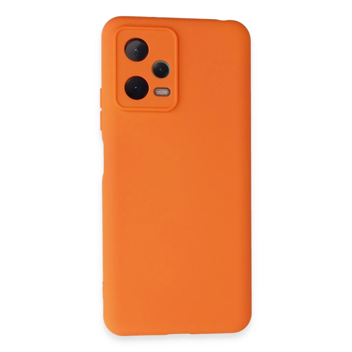 Xiaomi Redmi Note 12 5g Kılıf Nano İçi Kadife Silikon - Turuncu görsel 2