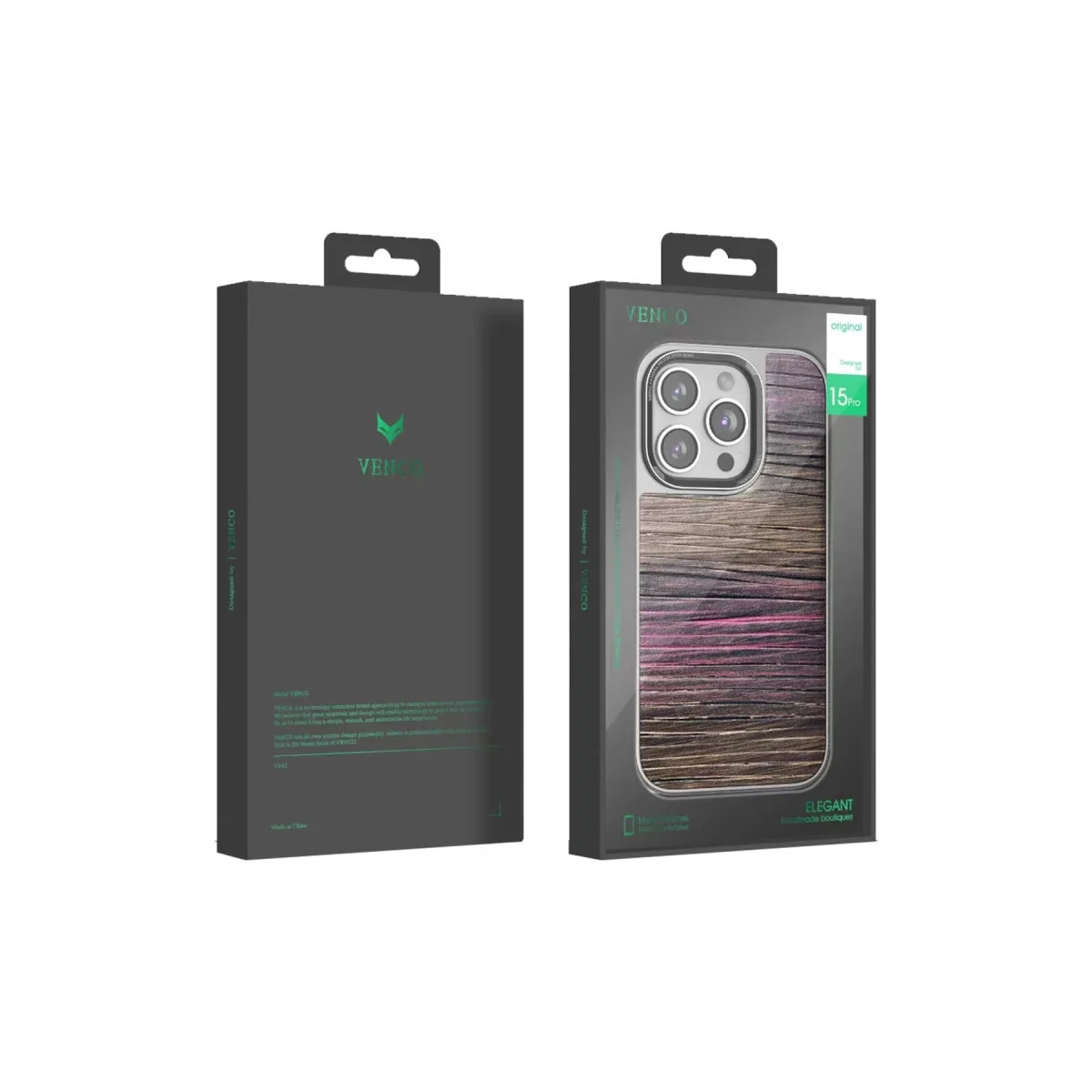 Venco Apple İphone 15 Pro Wave Kapak - Sarı görsel 3