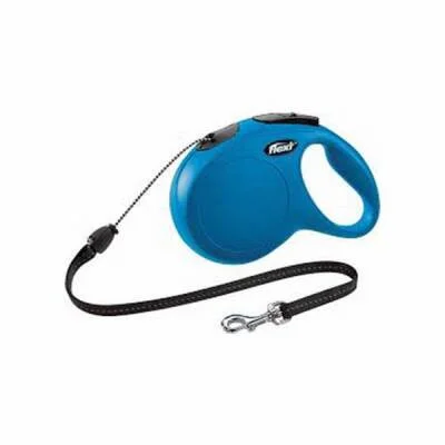 New Classic Otomatik İp Köpek Gezdirme Tasması Medium 8 Mt Mavi