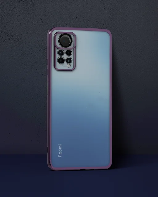 Xiaomi Redmi Note 11 Pro Kılıf Razer Lensli Silikon - Mor