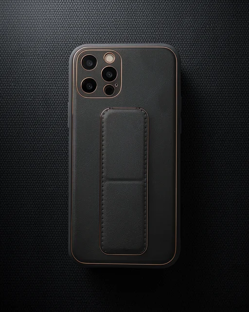 Apple İphone 12 Pro Kılıf Coco Deri Standlı Kapak - Siyah