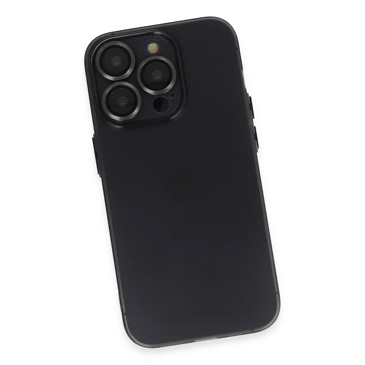 Apple İphone 13 Pro Max Kılıf Luko Lens Silikon - Siyah görsel 4