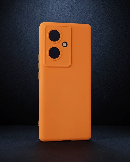 Vivo V29 Lite Kılıf Nano İçi Kadife Silikon - Turuncu