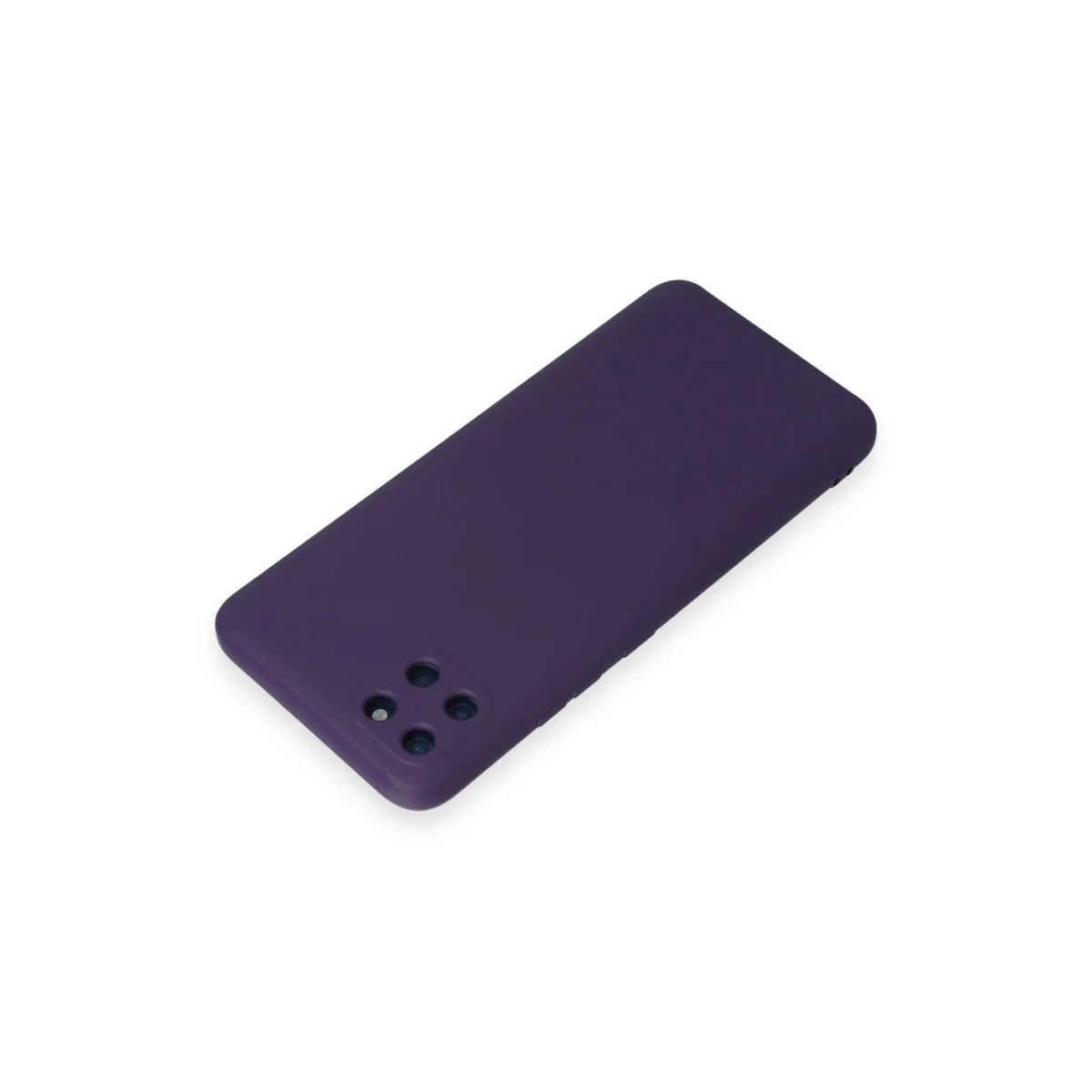 Realme C11 Kılıf Nano İçi Kadife Silikon - Mor görsel 3
