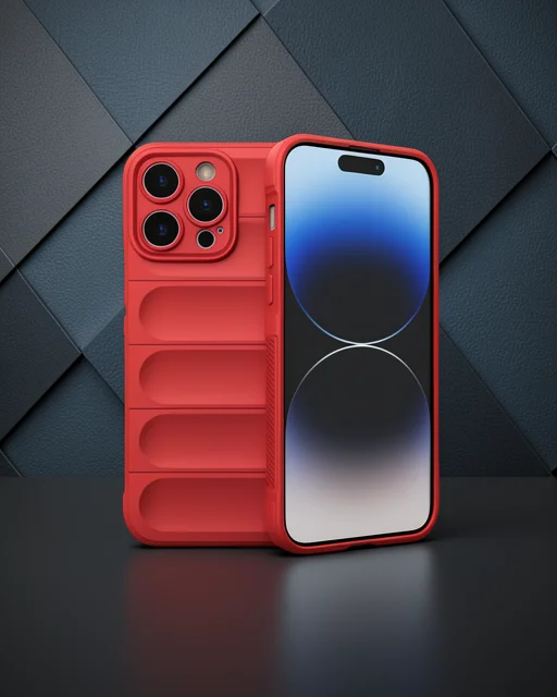 Apple İphone 16 Pro Max Kılıf Optimum Silikon - Kırmızı