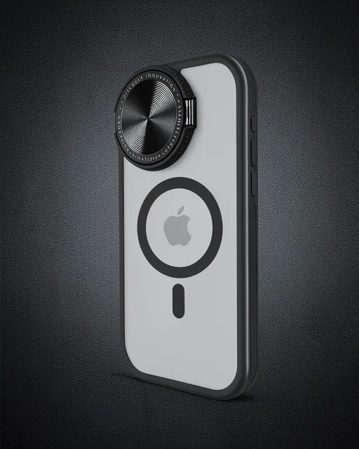 Apple İphone 11 Kılıf Teleskop Lens Magsafe Silikon Kapak - Siyah