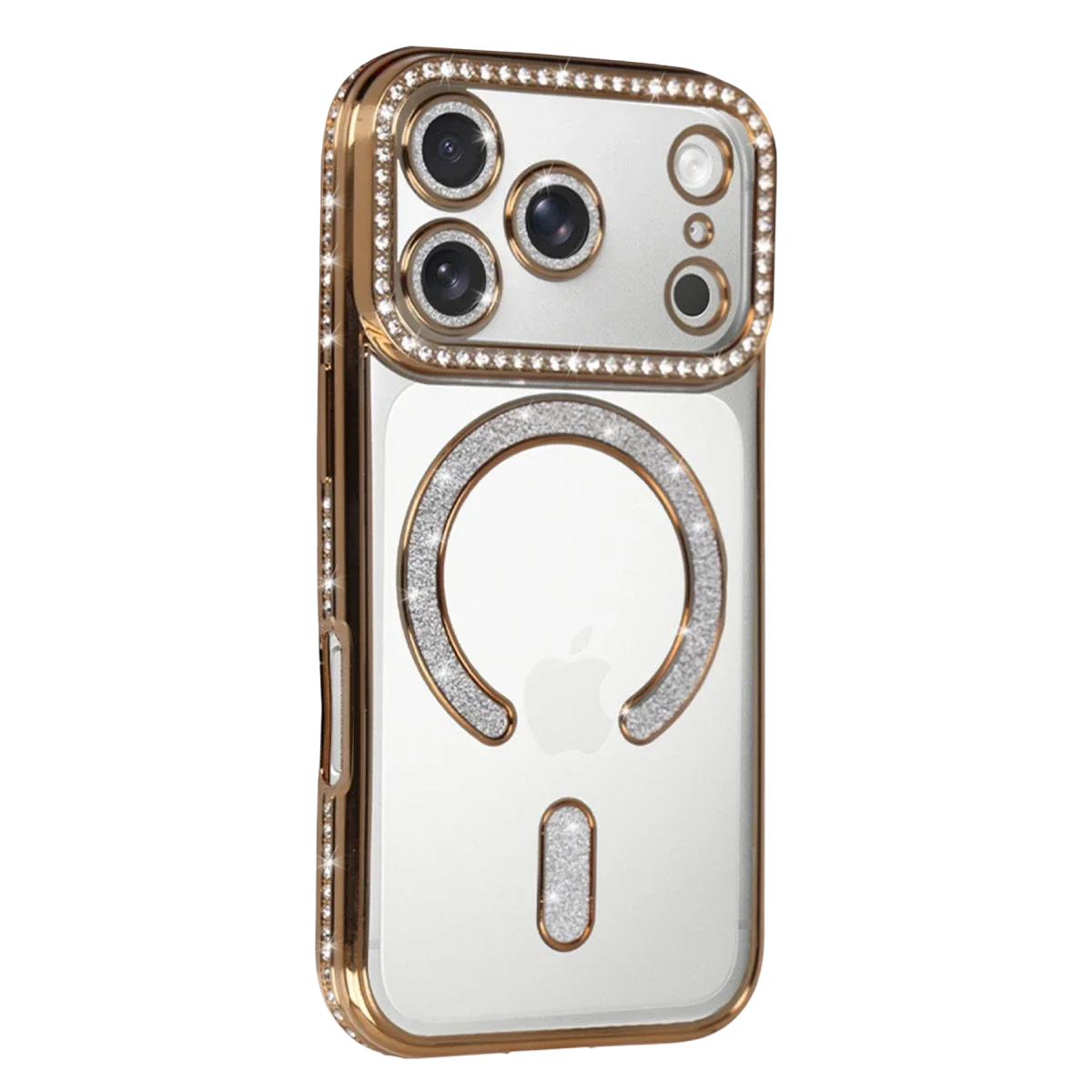 Apple iPhone 17 Pro Max Joke Simli Magneticsafe Kılıf - Gold görsel 2
