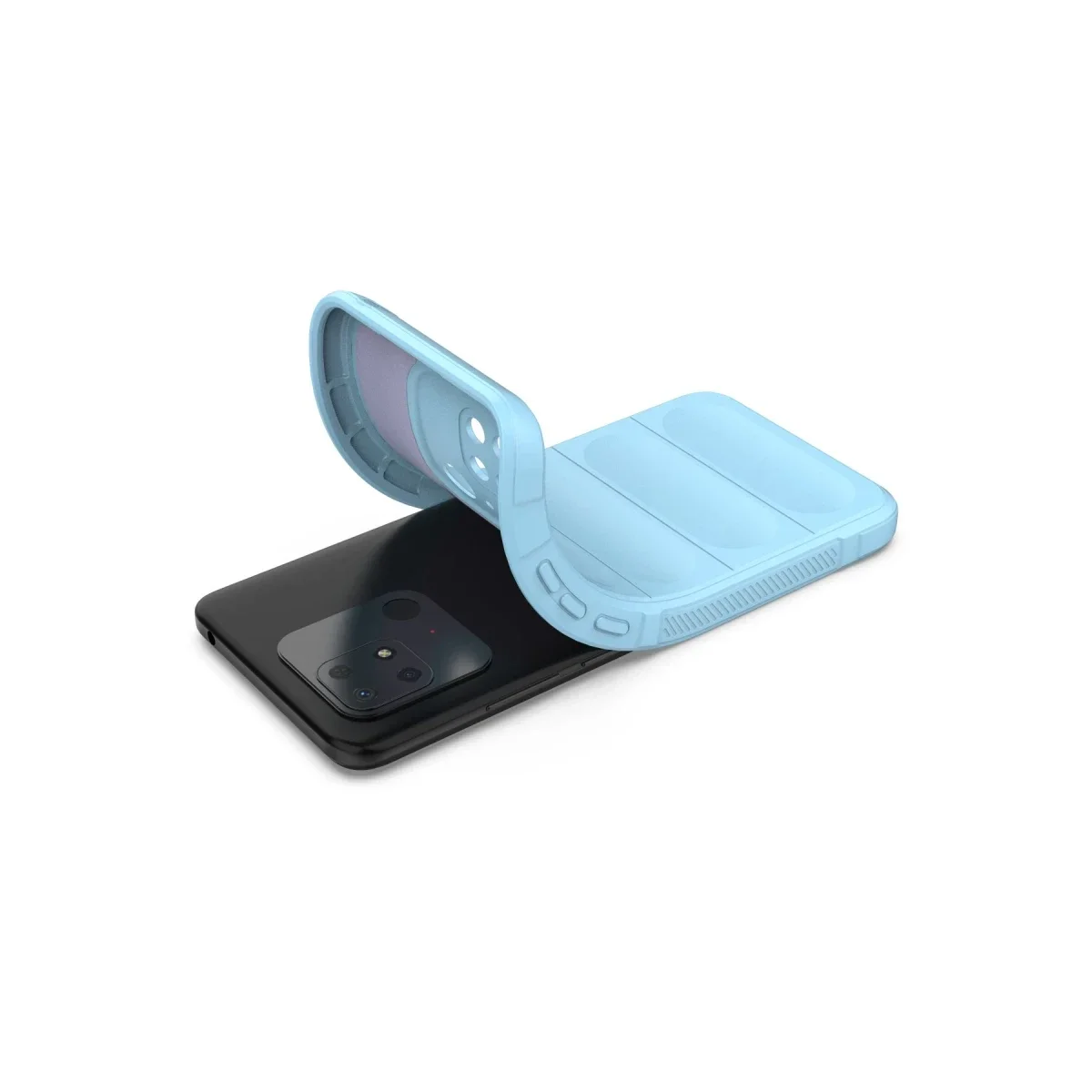 Xiaomi Redmi 10C Kılıf Optimum Silikon - Sky Blue görsel 4