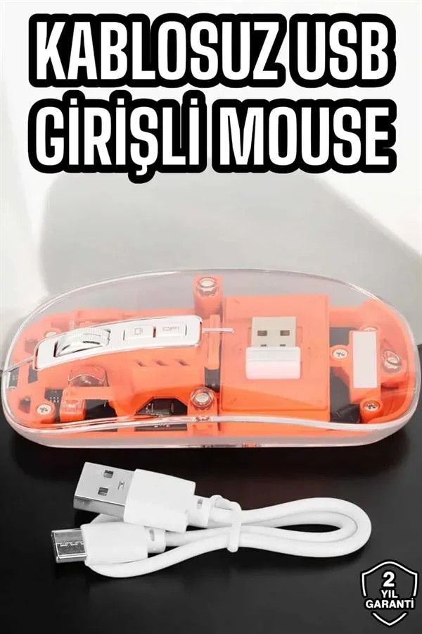 Fare Mouse Çift Modlu Kablosuz Bağlantılı 2.4GHz Destekli Yeni Nesil görsel 2