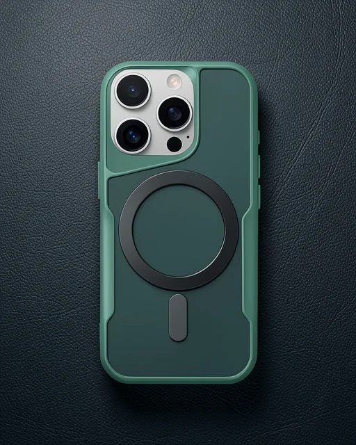 Apple İphone 16 Pro Max Kılıf Boyi Magsafe Silikon Kapak - Yeşil