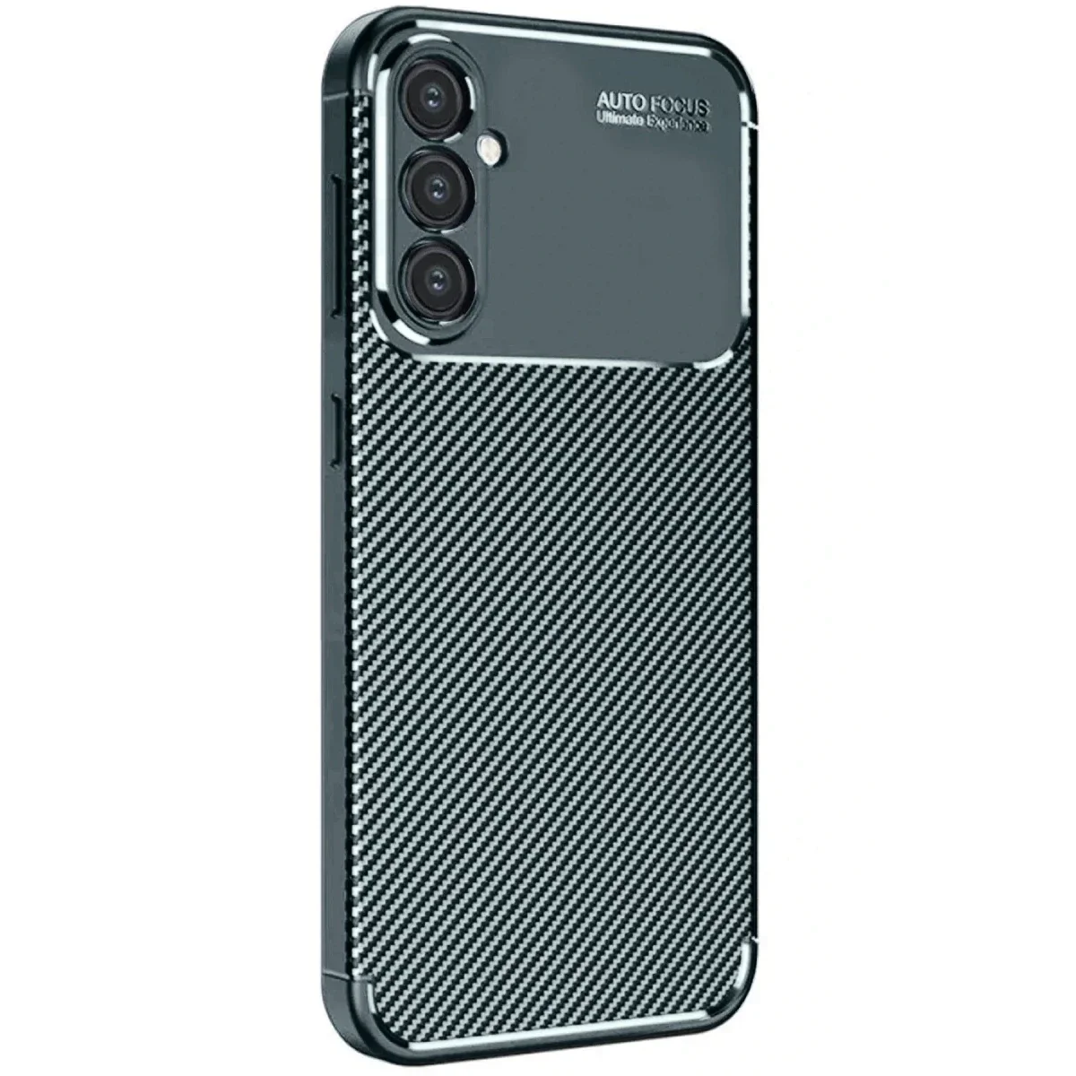 Samsung Galaxy A26 Kılıf Auto Focus Karbon Kapak - Koyu Yeşil görsel 3