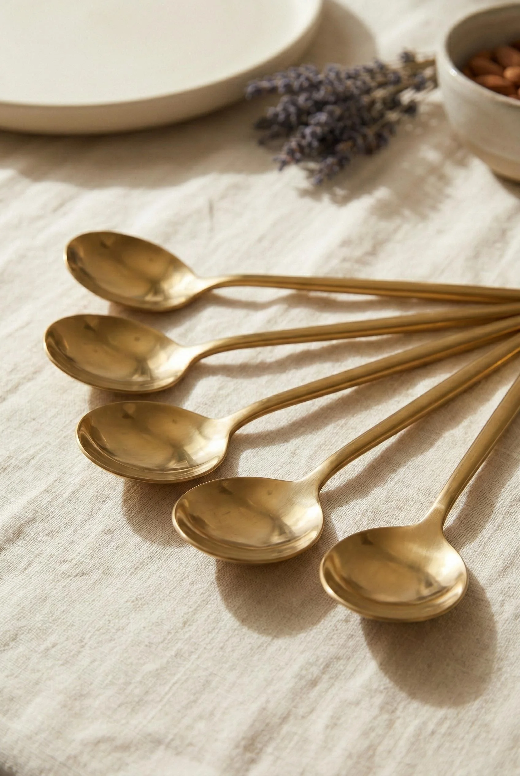 6'lı Lüks Gold Paslanmaz Çelik Yemek Kaşığı Seti (21 cm) görsel 4