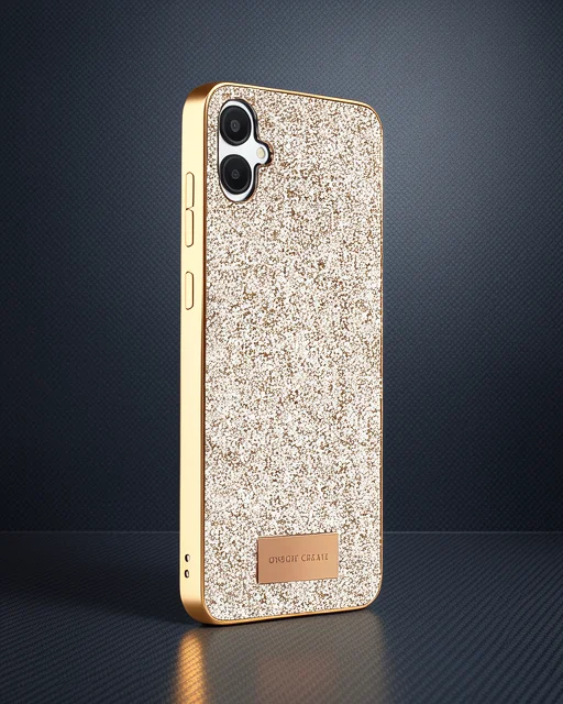 Onegif Samsung Galaxy A06 Bright Simli Kapak - Gold