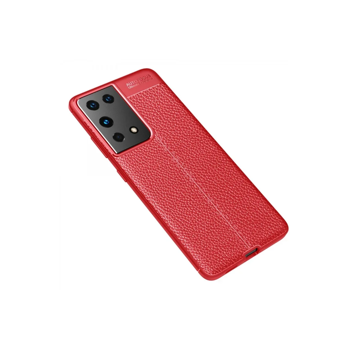 Samsung Galaxy S21 Ultra Kılıf Auto Focus Kapak - Kırmızı görsel 2
