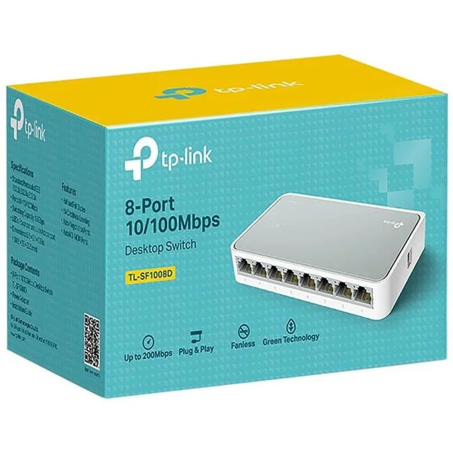 TP-Link TL-SF1008D 8-Portlu 10/100Mbps Masaüstü Switch görsel 5