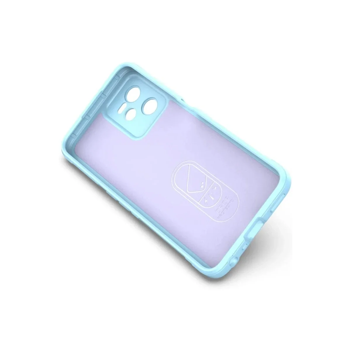 Realme C35 Kılıf Optimum Silikon - Sky Blue görsel 4