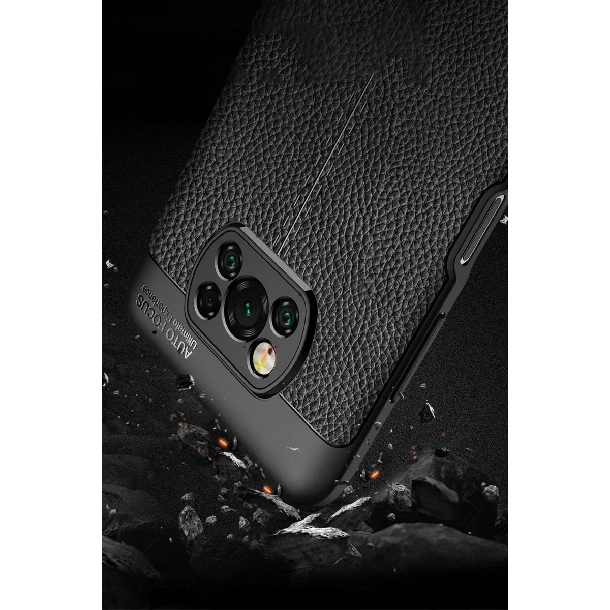 Xiaomi Pocophone X3 Kılıf Auto Focus Kapak - Kırmızı görsel 4